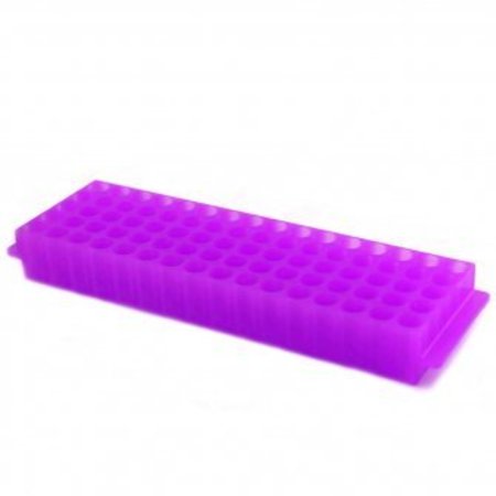 SCIENTIFIC SPECIALTIES Micro-Tube Rack, Violet, 5/PK 164003